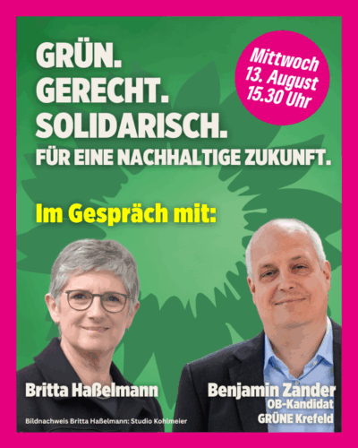 Grün.Gerecht.Solidarisch. After Work in Krefeld