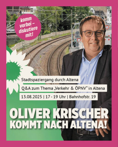 Oliver Krischer kommt nach Altena