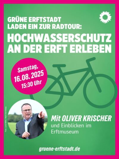 Hochwasserschutz an der Erft mit Oliver Krischer