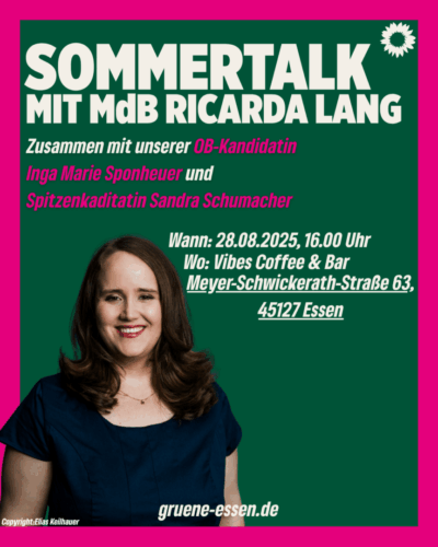 Sommertalk mit Ricarda Lang in Essen