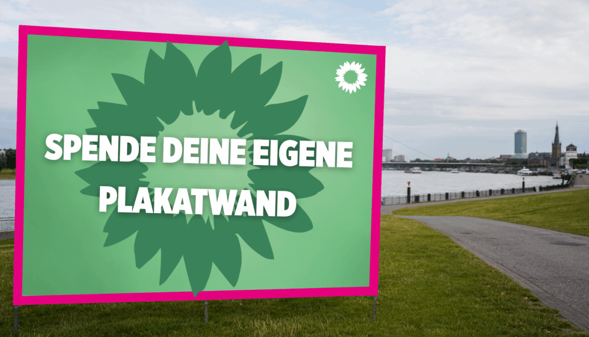 Großflächen Plakat: Spende deine eigene Plakatwand.