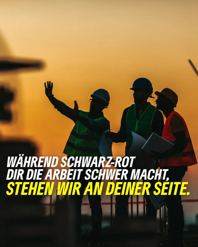 📣 Heute ist Tag der Arbeit. Wir stehen solidarisch an der Seite aller, die heute auf die Straße gehen um für gute Arbeitsbedingungen und faire Löhne zu demonstrieren. 

❌ In Zeiten wo wieder manche behaupten, niemand wolle mehr arbeiten und die zukünftige schwarz-rote Koalition im Bund die Arbeitsbedingungen der Arbeitnehmer*innen verschlechtern will ist es umso wichtiger, dass wir den Gewerkschaften und Beschäftigten den Rücken stärken. 

🫠 Im Koalitionsvertrag hat es sich schwarz-rot zum Ziel erklärt, den Schutz von Arbeitnehmern bei den Arbeitszeiten abzubauen und planen eine Migrationspolitik, die verhindert, dass die Arbeit gerade in besonders unterbesetzten Betrieben durch zugewanderte Kolleg*innen geschafft werden kann. Gleichzeitig wird über die Streichung eines Feiertages diskutiert. 

Das hilft weder den Arbeitnehmer*innen, noch den Unternehmen. Deshalb gilt heute wie an jedem Tag: Arbeitnehmer*innenrechte schützen, wir sehen uns auf der Straße! 📣